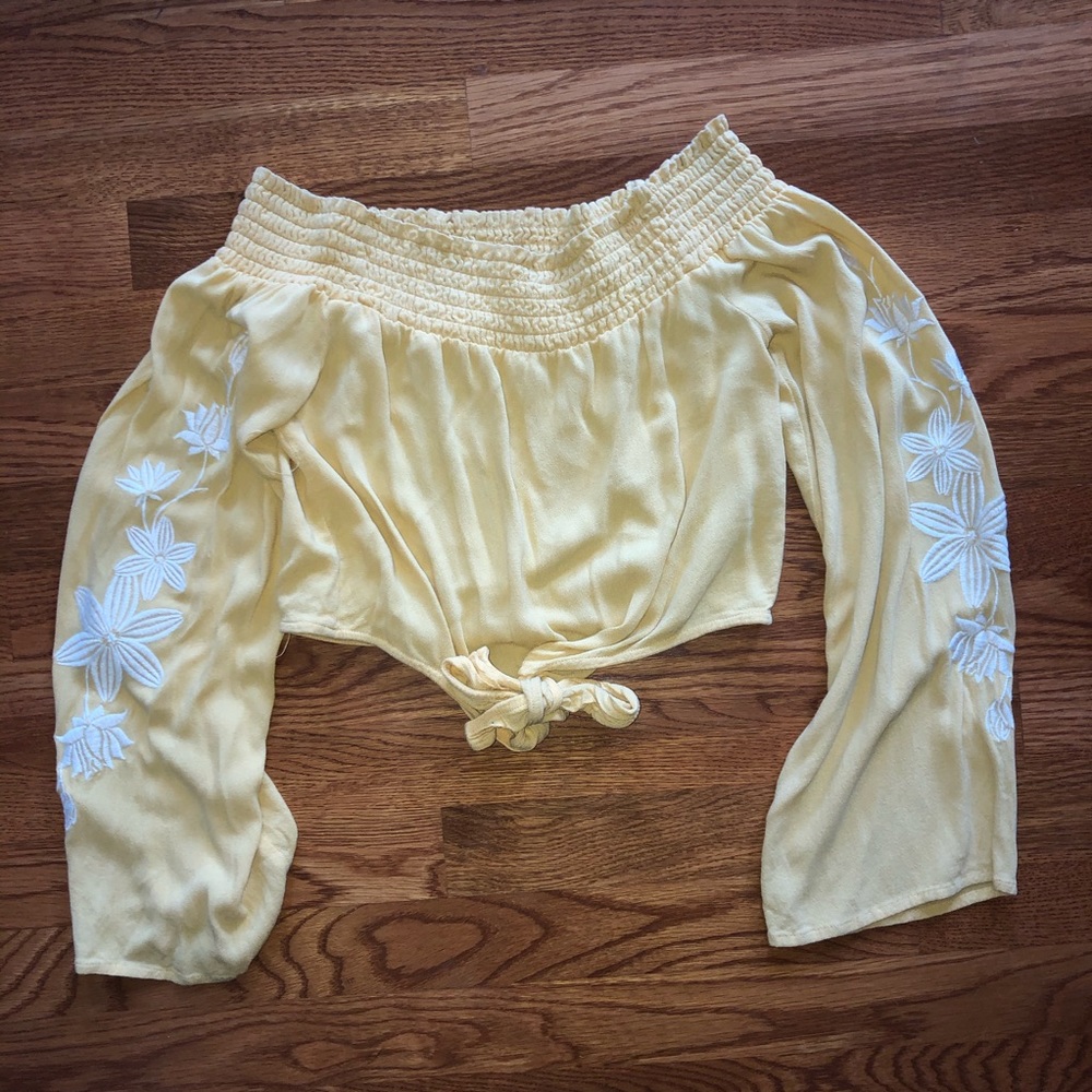 LA Hearts crop top